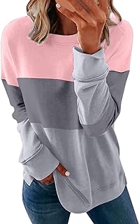 Womens Tops Clearance Casual Long Sleeve Sweatshirt Classic Crew Neck Pullover Tops Dressy Graphic Print Loose Jumper Baggy Tunic Tee Shirts Tops Christmas