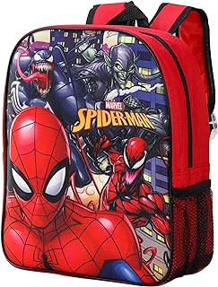 Marvel Spiderman Kids Childrens Backpack School Rucksack Travel Bag Boys Girls with side mesh pocket Boys Girls Multicolour