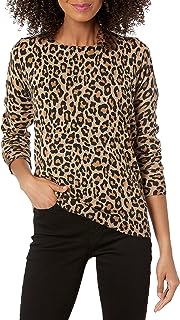 Women's Long-Sleeve Lightweight Crewneck Jumper (Available in Plus Size)