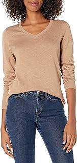 Women's Classic-Fit Lightweight Long-Sleeve V-Neck Jumper (Available in Plus Size)