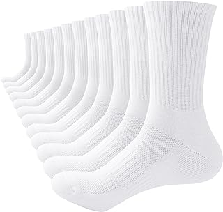 Womens Walking Socks 6 Pairs, Ladies Hiking Socks Breathable Cushioned thermal Cotton Socks，Outdoor Sports Anti-Blister Thick Multi Performance Athletic Boot Socks
