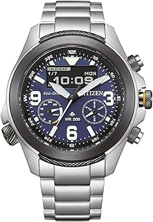 Men's Analogue-Digital Eco-Drive Watch with Stainless Steel Strap JV1006-51L