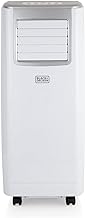 BLACK+DECKER BXAC40005GB Portable 7000 BTU 3-in-1 Air Conditioner, Dehumidifier and Cooling Fan, LED Display, 2 Speed Settings, 24 Hour Timer, Remote Control, 7,000 BTU, White