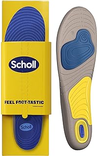 Scholl GelActiv Running Insoles for Men, Sports Insoles with Pressure and Arch Support and Freshsheet Odour Protection - Perfect Insole for Sports Shoes - UK Shoe Size 7-12, 1 Pair