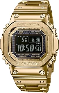 Men's GMWB5000GD-9, Gold/Black, 20 Band Water Resistant, Tough Solar, Multiband 6, G-SHOCK Connected, Imported