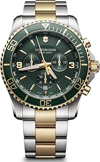 Maverick Chronograph Men's Watch Analogue Quartz Watch Waterproof to 100 m Case Diameter 43 mm Strap 22 mm