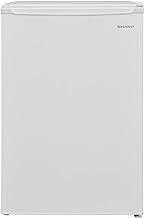 SHARP Freestanding, Under Counter Fridge, Auto Fridge Defrost, Reversible Door, 54 cm, 135 liter, White, SJ-UF135M4W-EN