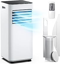 Pro Breeze 4-in-1 Portable Air Conditioner 7000 BTU with Remote Control, 24 Hour Timer & Dual Window Venting Kit Included. Powerful Air Conditioning Unit with Class A Energy Efficiency Rating