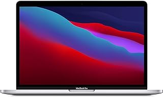 2020 Apple MacBook Pro M1 Chip (13-inch, 8GB RAM, 256GB SSD Storage) (QWERTZ English) Silver (Renewed)