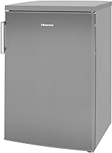 Hisense RL170D4BCE 133L Under Counter Larder Fridge with LED Lighting 56 × 84.5 × 57.5 cm (W×H×D), Stainless steel, Grey