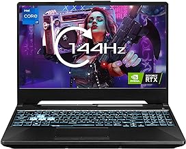 MESH Computers ASUS TUF Gaming F15 FX506HE 15.6-inch FHD 144Hz Gaming Laptop (Intel Core i7-11800H, 16 GB RAM, 512 GB SSD, NVIDIA GeForce RTX 3050Ti 4GB GDDR6, Wi-Fi 6, Windows 11 Home)