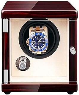 Watch Winder Watch Winder Box Automatic Watch Winder Box Automatic Unisex Watch Winder Double Rotation Winders Deluxe Silent Motor Wood Box 4 Modes USB Powered-18×16×16CM (Color : Black) Watch Winder
