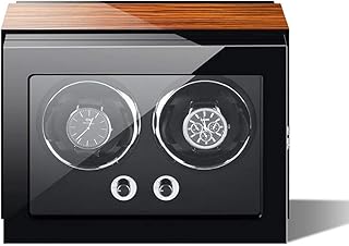 Watch Winder Watch Winder, Can Accommodate 1, 2, 3, 4, 6, 9 Watches, Imported Self-Winding Watch Boxes, Soft and Flexible Table Pillows, Imported Motors, Built-in LED Lights (1) () Watch Winder