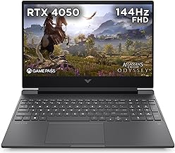 HP Victus Gaming Laptop 15-fa1001sa, Intel Core i5-12500H Processor, 16GB RAM, 512GB SSD, NVIDIA GeForce RTX 4050 Laptop GPU, 15.6 inch FHD 16:9 Display, 144Hz, Microsoft Windows 11, Silver