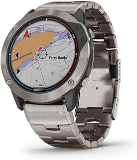 Garmin Quatix 6X Solar Edition Titanium Bracelet Watch 010-02157-31