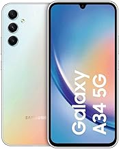 Galaxy A34 5G 128GB Awesome Silver 16,65cm (6,6") Super AMOLED Display, Android 13, 48MP Triple-Kamera