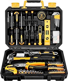 Tool Kit Set Box 100 Pieces Home Repair DIY Tools Basic Hand Toolbox Sets for Home