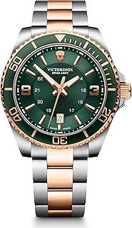 Maverick Large Men's Watch Analogue Quartz Watch 100m Water Resistant Case Diameter 43mm Strap 21mm 178g