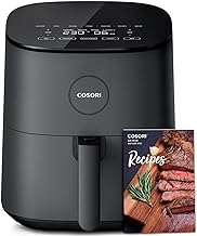 COSORI Air Fryer 4.7L, 9-in-1 Compact Air Fryers Oven, 130+ Recipes(Cookbook & Online), Max 230℃ Setting, Digital Tempered Glass Display, Quiet, 4 Portions, 1500W