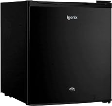 Igenix IG3711BL Table Top Fridge with 47 Litre Capacity, 4 Litre Ice Box, 1 Shelf, Reversible and Lockable Door, Black