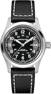 Men's Analogue Automatic Watch with Leather Strap H70455733