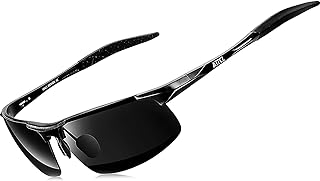 Men's Sports Polarized Sunglasses For Driver Golf Fishing Unbreakable Metal Frame