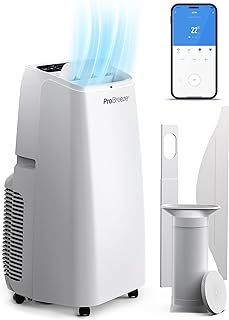 Pro Breeze 4-in-1 Powerful Portable Air Conditioner 12,000 BTU - Smart Home WiFi Compatible - App & Voice Control - Heater & Dehumidifier mode, 24hr Timer & Window Venting Kit - Class A Energy Rating