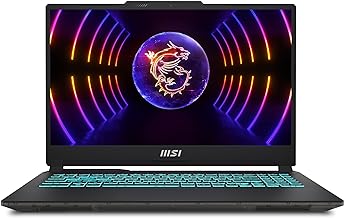MSI Cyborg 15 Inch FHD Gaming Laptop - (Intel Core i7-12650H, Nvidia GeForce RTX4050, 8GB RAM, 1TB SSD, Windows 11 Home) - Translucent Black