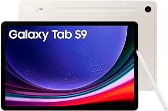 Galaxy Tab S9 WiFi Android Tablet, 128GB Storage, Unlocked, 3 Year Manufacturer Extended Warranty (UK Version) - Beige