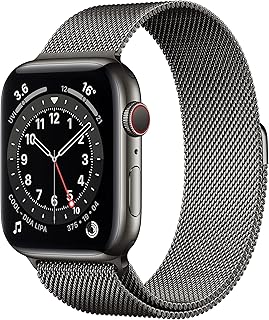 Apple Watch Series 6 GPS + Cellular, 44mm Graphite Stainless Steel Case with Graphite Milanese Loop