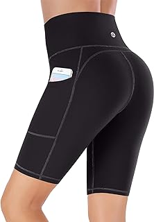 Running Shorts Cycling Shorts Womens Gym Shorts for Women with Pockets High Waist Tummy Control Yoga Biker Workout Sports Shorts