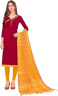 Fancy Designer Chudidar Embroiderd Salwar Suit with Zari/Jaquared Dupatta for Girls & Women