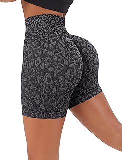 Women Gym Shorts Seamless Workout Shorts High Waisted Butt Lifting Biker Shorts