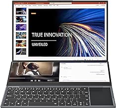 KingnovyPC Gaming Laptop Windows 11, 16 Inch IPS + 14'' Touch Intel i7-10750H Dual Screen Slim Notebook PC Computer, 32GB RAM 512GB SSD