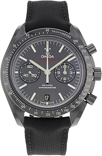 Omega Speedmaster Co-Axial Chronograph "Dark Side of the Moon" Black Dial Black Fabric Mens Watch 31192445101003