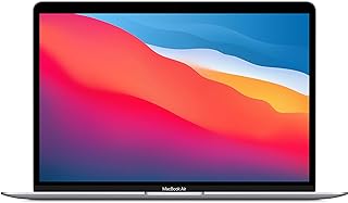 2020 MacBook Air Laptop M1 Chip, 13” Retina Display, 8GB RAM, 256GB SSD Storage, Backlit Keyboard, FaceTime HD Camera, Touch ID; Silver