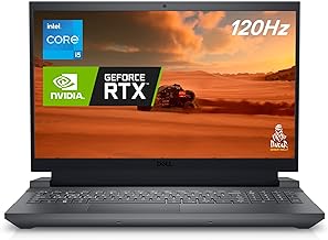 Dell G15 5530 Gaming Laptop - 15.6-inch FHD (1920x1080) 120Hz Display, Intel Core i5-13450HX, 8GB DDR5 RAM, 512GB SSD, Intel Wi-Fi 6, NVIDIA GeForce RTX 3050 GDDR6, Windows 11 Home - Dark Shadow Grey