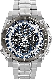 Mens Chronograph Quartz Watch with Stainless Steel Strap 98B316