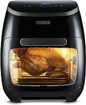 Tower T17076 Xpress Pro Combo 10-in-1 Digital Air Fryer Oven with Rapid Air Circulation, 60-Minute Timer, 11L, 2000W, Black