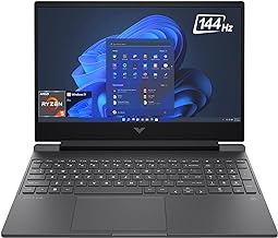 HP Victus Gaming Laptop, 15.6" FHD IPS 144Hz, AMD 6-Core Ryzen 5 7535HS (Beat i7-1260P), GeForce RTX 2050, 16GB DDR5, 512GB PCIe 4.0, Backlit KB, Wi-Fi 6, RJ45, USB-C, HDMI, US Version KB, Win 11 Pro
