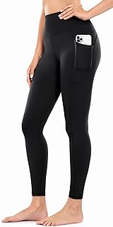 Yoga Pants for Women - High Waist Gym Leggings Tummy Control Workout Running Exercise Gym Fitness Leggings with Pocket